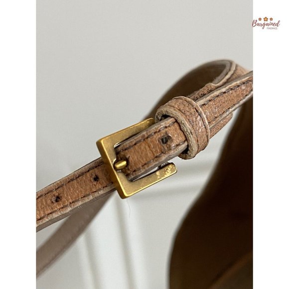 Authentic Louis Vuitton Nude Brown Distressed Leather Open Toe Platform Heel 7.5 - Picture 2 of 14